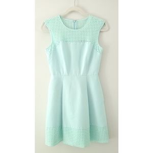 J.Crew perforated a-line dress mint size 00